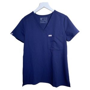 Figs Catarina One-pocket Scrub Top. Navy size XXS